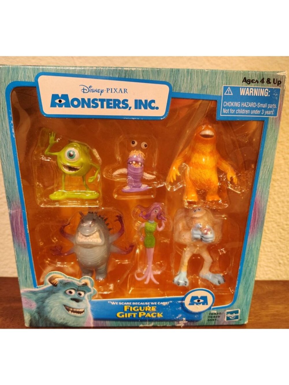 Vintage NOS Monsters Inc. 6 Piece Figure Gift Pack Mike Celia Bile Disney Pixar